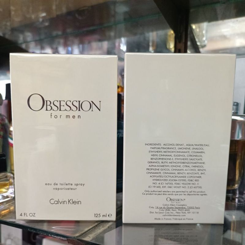 Calvin Klein OBSESSION For Men Eau De Toilette Spray 125ml 4 FL.OZ