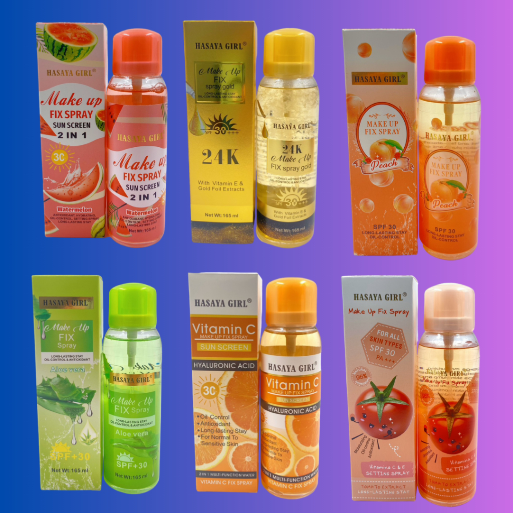 JH-3738 สเปรย์น้ำเเร่ล็อคเครื่องสำอางค์ Hasaya Girl Make Up Fix Spray เครื่องสำอางติดทนนาน