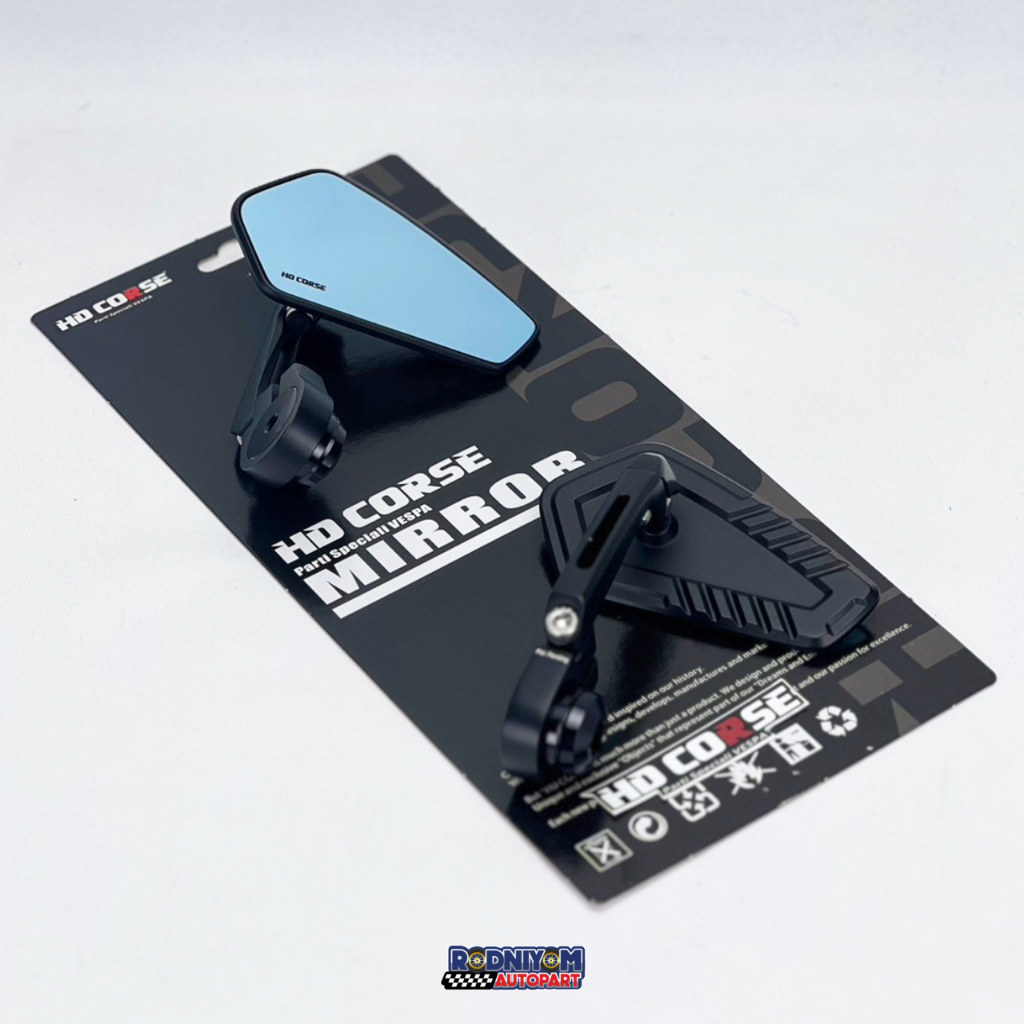 HD CORSE กระจกปลายแฮนด์ สำหรับ Vespa ทุกรุ่น