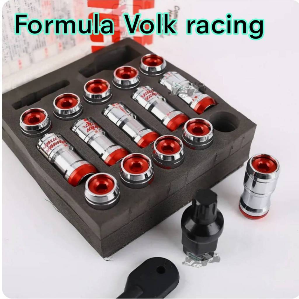 น็อตล้อ Formula Volkracing เกลียวขนาด1.5 ชุด20ตัว น็อตล้อแต่งสวยอย่างลงตัวทุกสี
