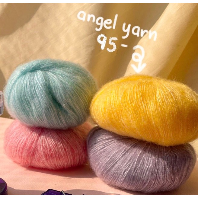 🌈 ไหมพรมเส้นเล็กละเอียด I Angel Yarn 🌈
