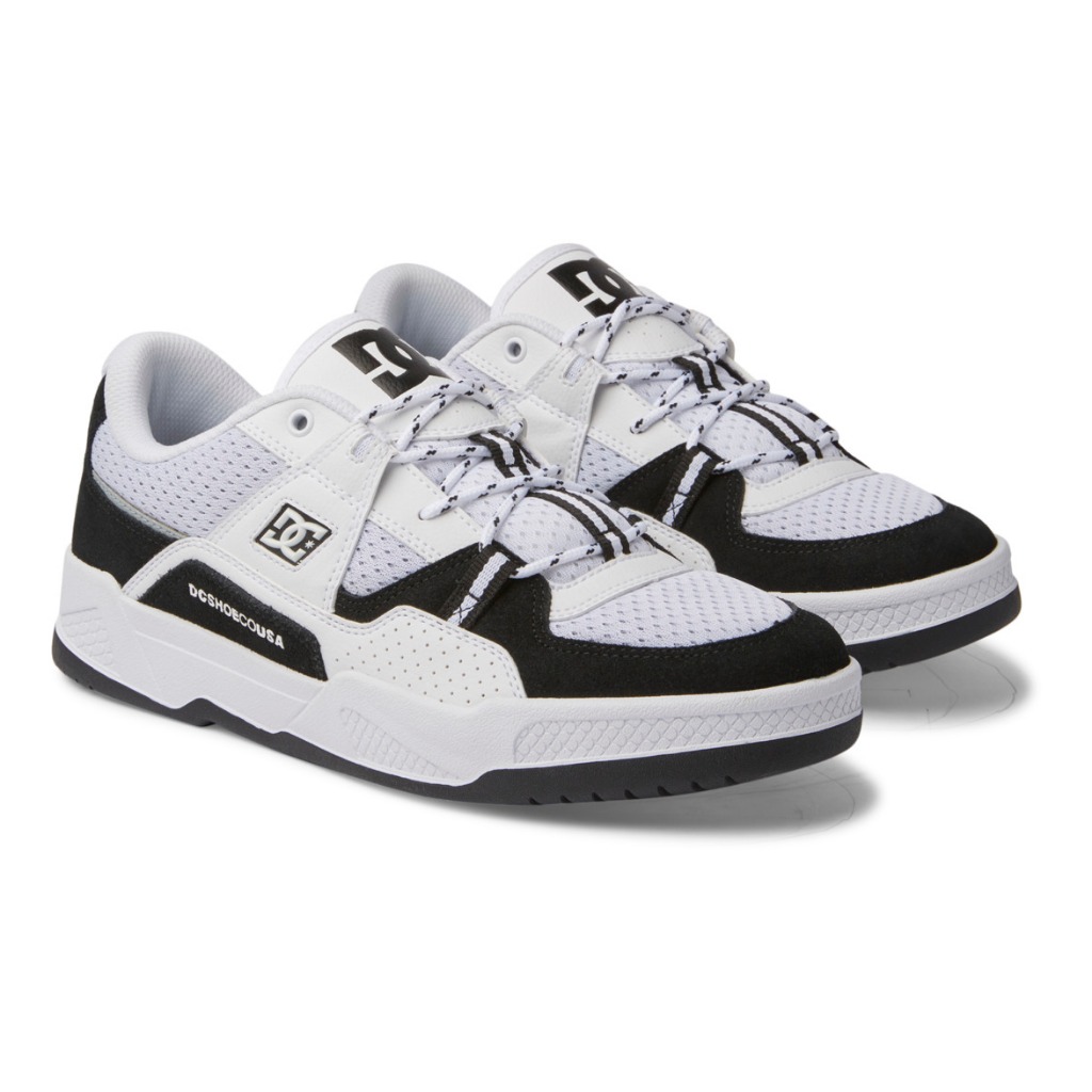 DC Shoes รองเท้าผ้าใบหนังสำหรับผู้ชาย CONSTRUCT SHOE BKW 241 ADYS100822-BKW