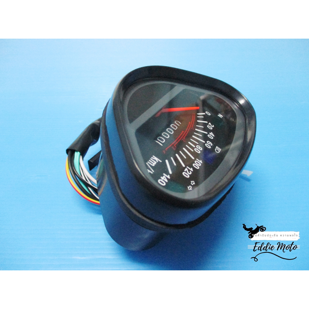 STM SPEEDOMETER "BLACK" For HONDA CHALY CF50 DAX ST50 S90 CS90 // เรือนไมล์ กรอบสีดำ ทรงสามเหลี่ยม