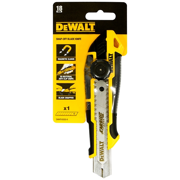 มีดคัตเตอร์ SNAP-OFF ขนาด 18 มม. รุ่น DWHT10332-0 DEWALT