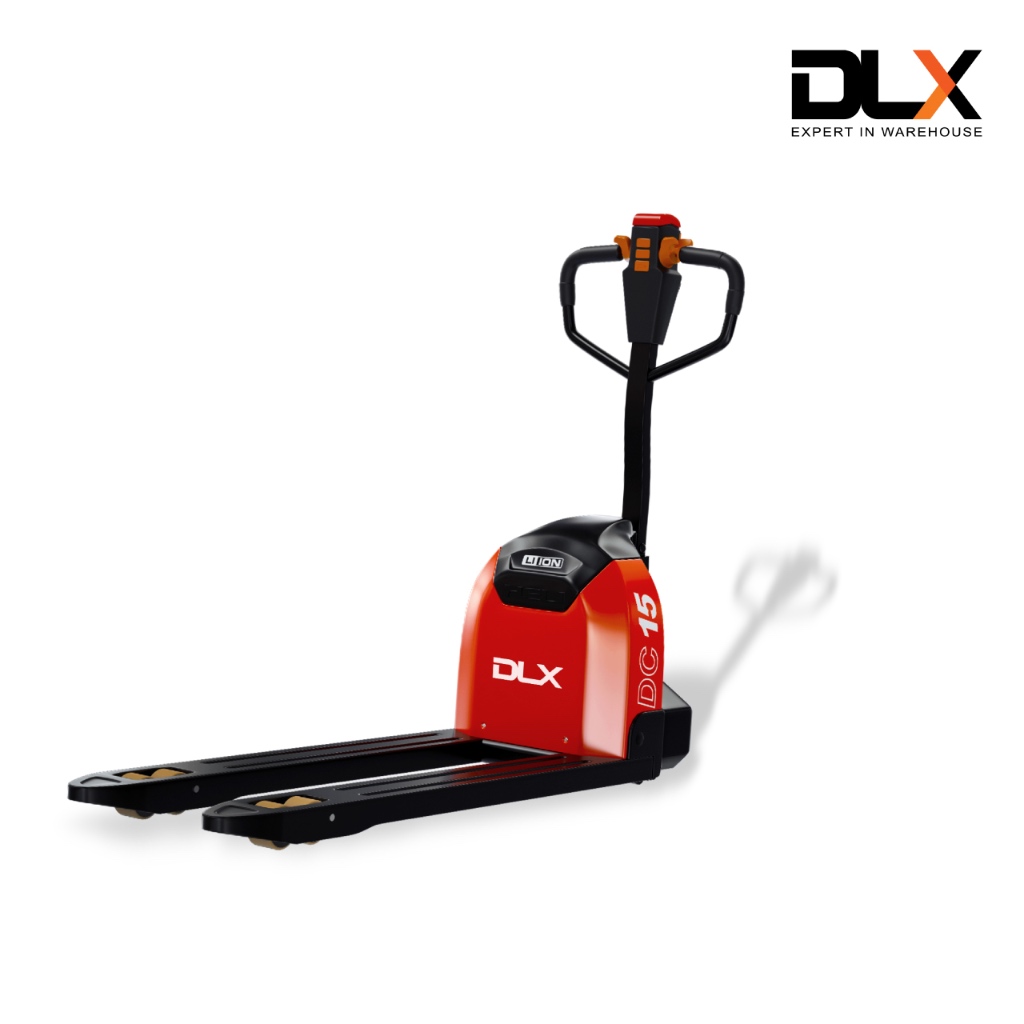 DLX รถยกลากพาเลทไฟฟ้า Electric Pallet Truck Lithium Ion Battery