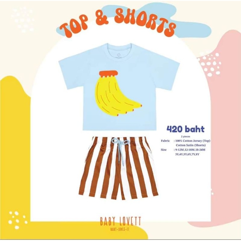 babylovett 33🌴 SUMMER 🌴 - Top &amp; Shorts 4t