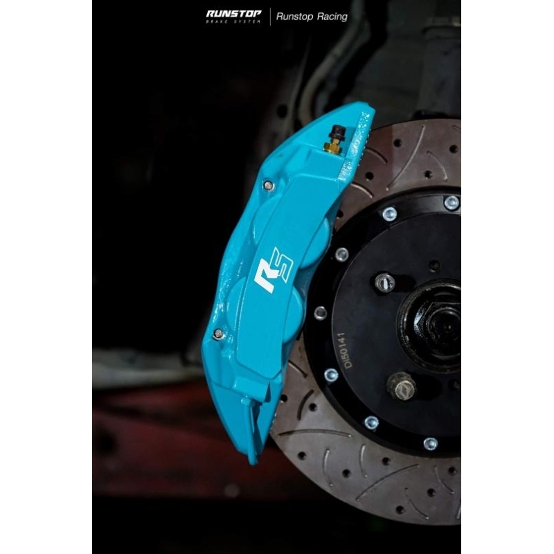ชุดอัพเกรดเบรค RUNSTOP RS1 4Po tตรงรุ่น Civic FD Jazz Biro Mazda March Mirage Attarge Vios Yaris Alt