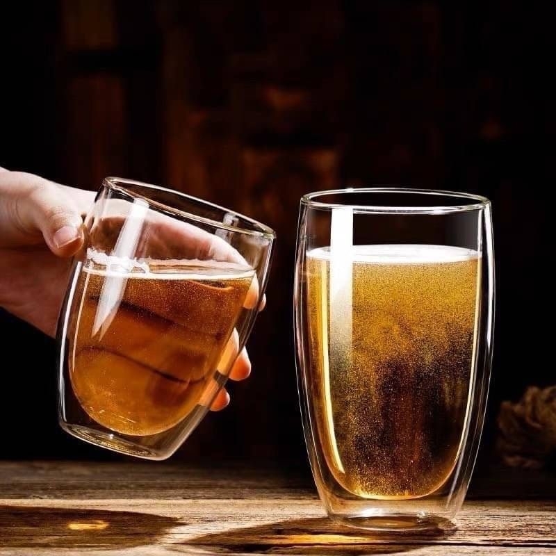 แก้วใส 2 ชั้น มีหูจับ กับ ไม่มีหูจับ