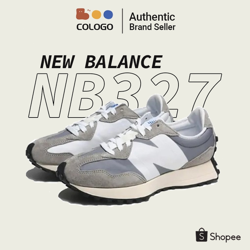 NEW BALANCE 327 NB327 MS327 new balance MS327LAB รองเท้าผ้าใบ Grey White 💯