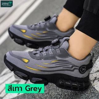 รองเท้าเซฟตี้ (Safety) รุ่น STORM หัวบิคล็อค ไม่ต้องผูกเชือก หัวเหล็ก กันชน พื้นยางกันลื่น