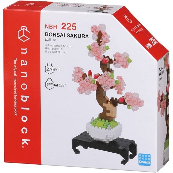 Kawada nanoblock NBH_225 Bonsai Sakura 4972825221730 (นาโนบล็อค)