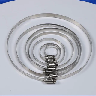 เหล็กรัด เข็มขัดรัดท่อ แคมป์รัดสแตนเลส​ แบบปรับขนาดได้ ขนาด (8mm-110mm)