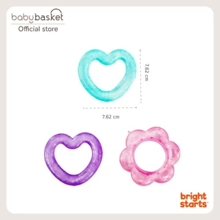 ของเล่นเด็ก ยางกัดน้ำ 3 ห่วง Bright Starts Teether Tubes สีสันสดใส รูปทรงต่างๆ เสริมสร้างพัฒนาการ