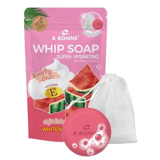 A Bonne Whip Soap 100 g. เอ บอนเน่ วิป โซป สบู่วิปโฟมพร้อมตาข่ายตีฟอง มี 3 สูตร
