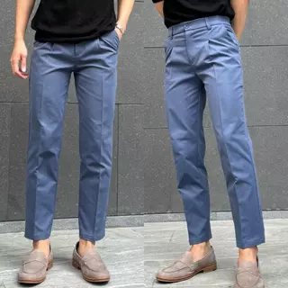 GUSSIC Chino Pants Slim Fit กางเกงผ้าชิโน เอวสม็อค เอวยืด ใส่ทำงาน ใส่เที่ยว