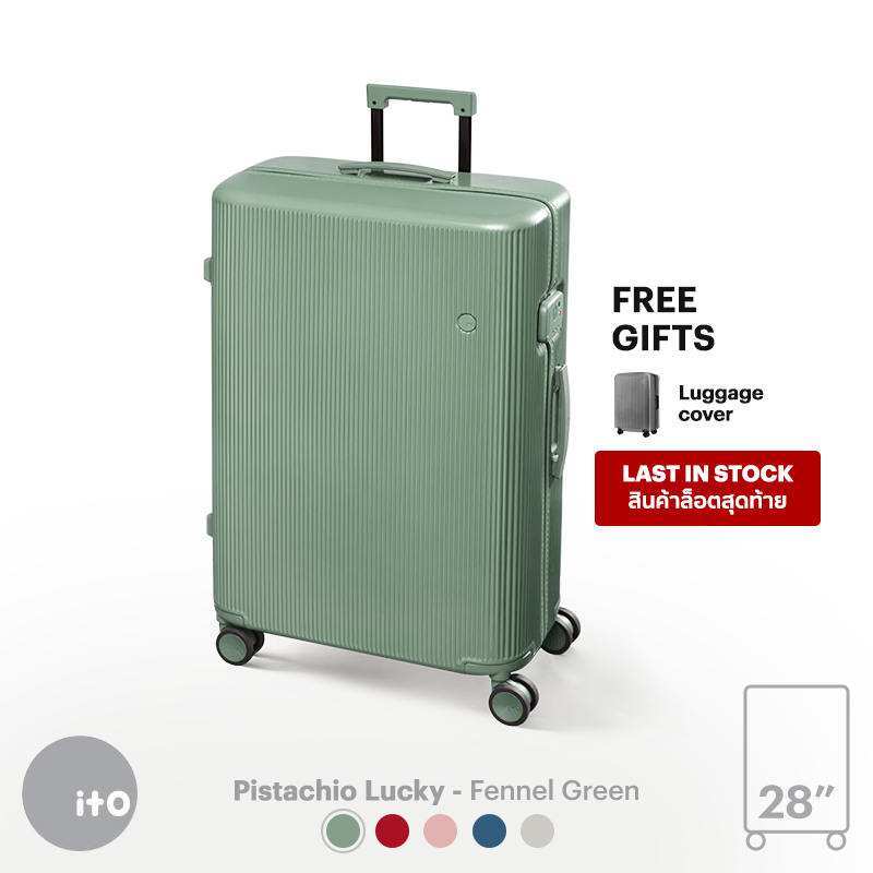 ITO Pistachio Lucky 28 - กระเป๋าเดินทาง 28 นิ้ว Hard Case Luggage น้ำหนักเบา กระเป๋าเดินทางใบใหญ่ ล้อลาก