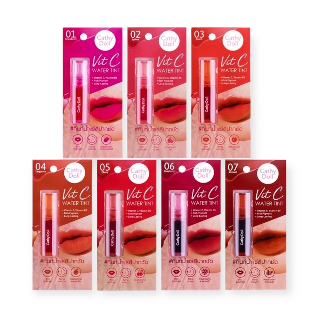 Cathy Doll  Vit C WATER TINT2.7 g. ลิปทินท์น้ำแร่ สีปากชัด !!