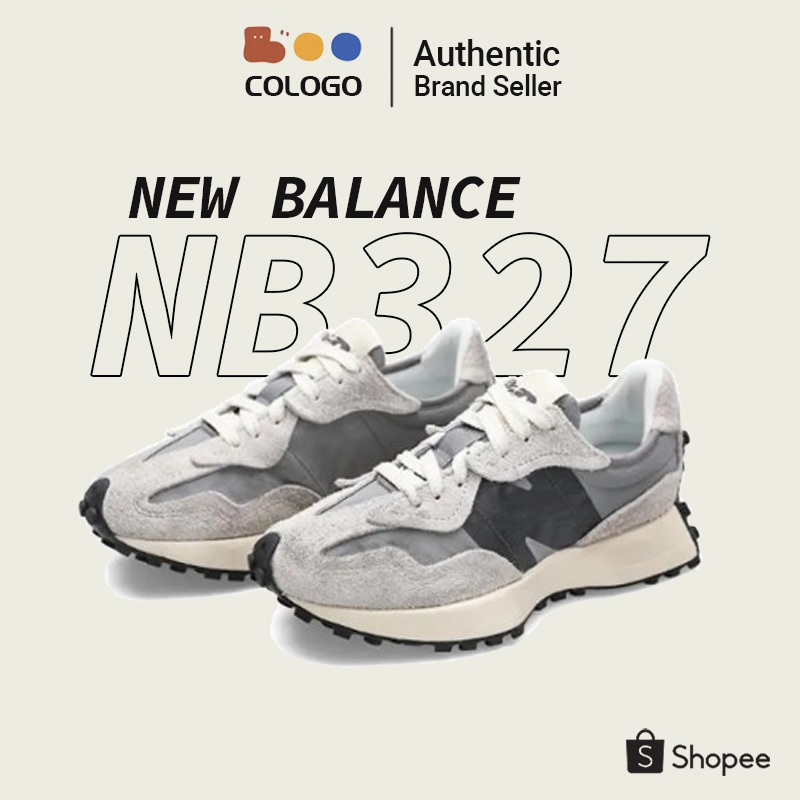 NEW BALANCE 327 NB327  new balance U327WCA รองเท้าผ้าใบ Grey Matter Magnet 💯
