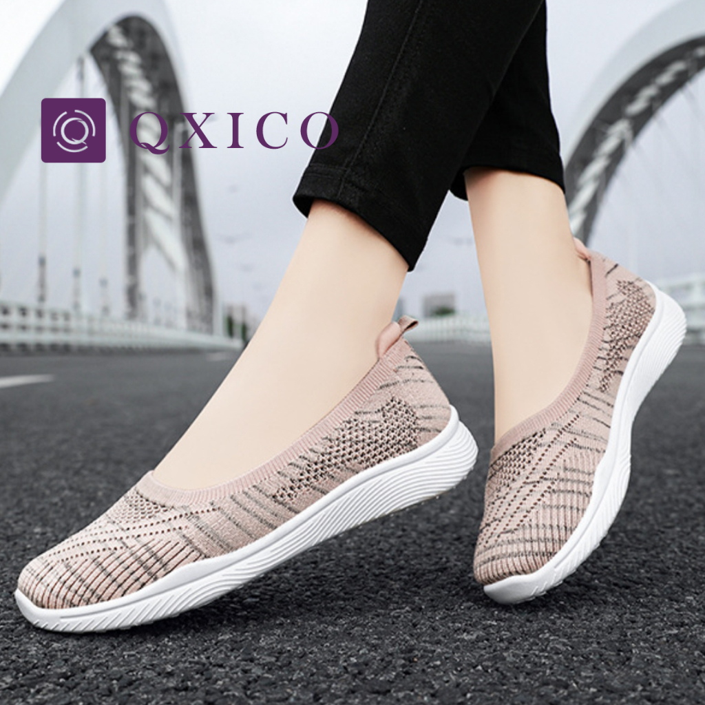 Qxico รุ่น QZ173 รองเท้าผ้าใบ รองเท้าเพื่อสุขภาพ แบบสวม น้ำหนักเบา ใส่สบาย
