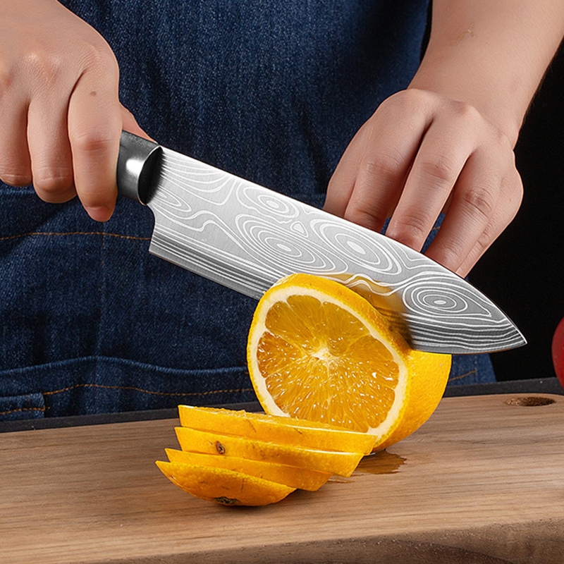 มีดทําครัว ชุดมีดทําครัว 5 ชิ้น1ชุด ใบมีดคมกริบ คุณภาพระดับพรีเมี่ยม น้ำหนักด ด้ามจับทนทาน B00010 - รูปที่ 3