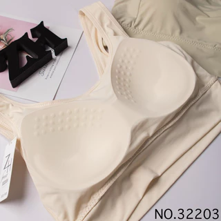 บราฟองน้ำในตัว สปอร์ตบราผ้าลื่นสินค้าพร้อมส่งZH.32203