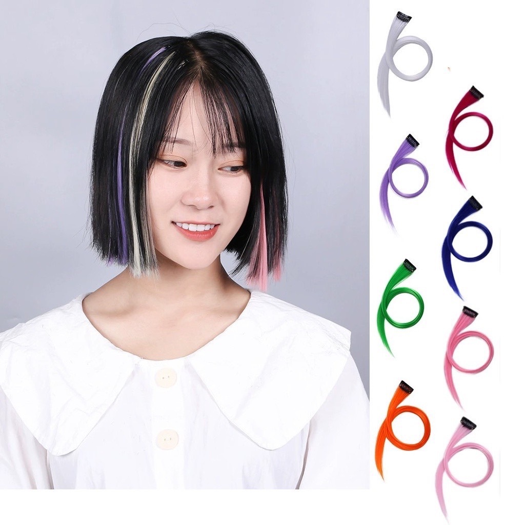 (พร้อมส่ง)CRJ171กิ๊บติดผม ไฮไลท์ผมยาว แบบไม่ติด มองไม่เห็น สียอดนิยม สําหรับผู้หญิง