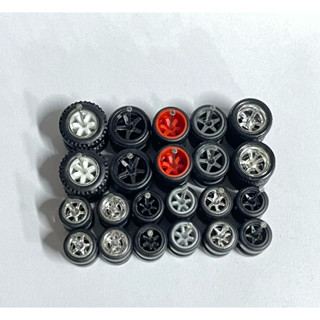 ล้อยาง สำหรับ ปรับแต่ง  รถ 1:64 Hotwheels mj tomica อื่นๆ ล้…