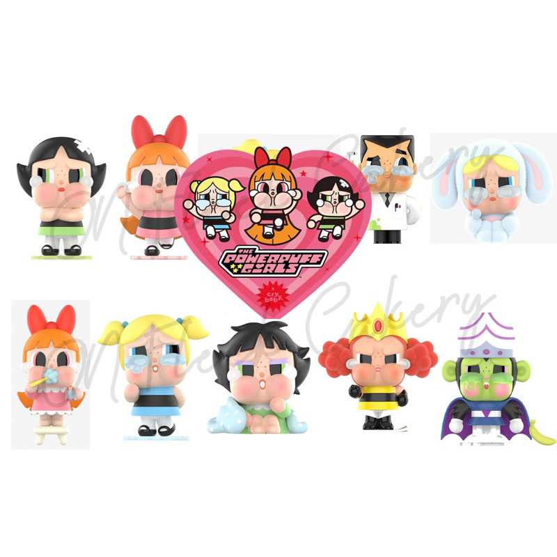 ป้ายปักเค้ก Power Puff Girl x Cry Baby ป้ายปักคัพเค้ก