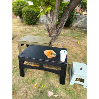 โต๊ะพับอเนกประสงค์ โต๊ะแคมป์ปิ้ง Folding table​ แบบ​B​ ** ความสูง​ 38​ เซนติเมตร **