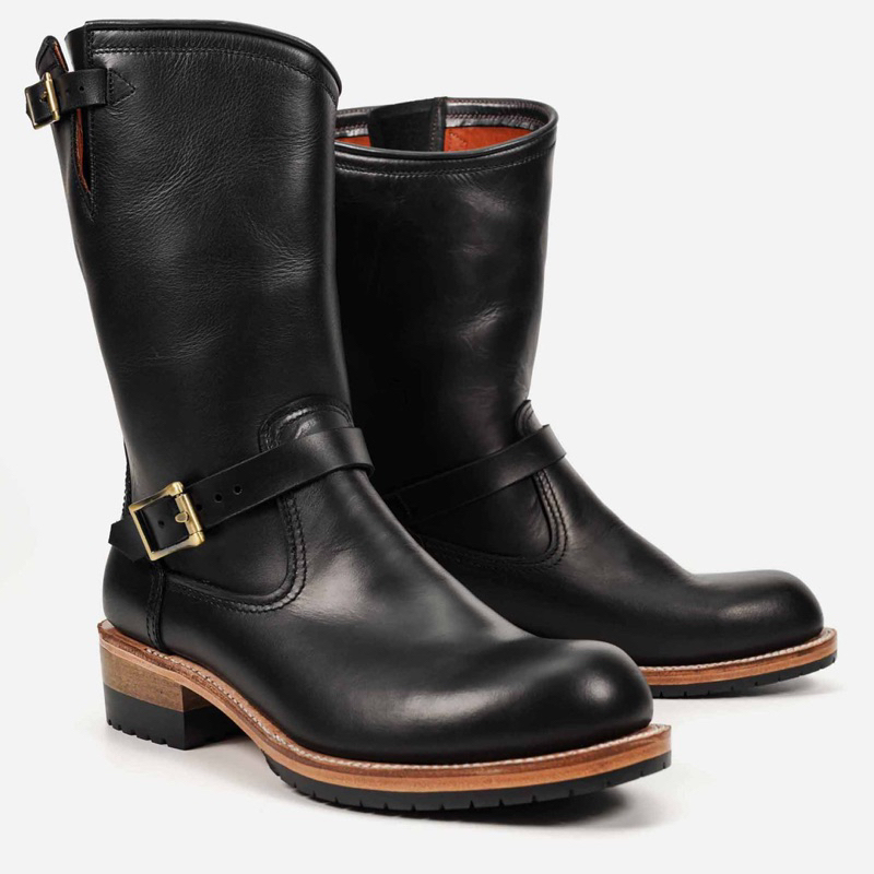CAPTAIN LEATHER รองเท้าหนังแท้รุ่น Goodyear-Welted Engineer Boots