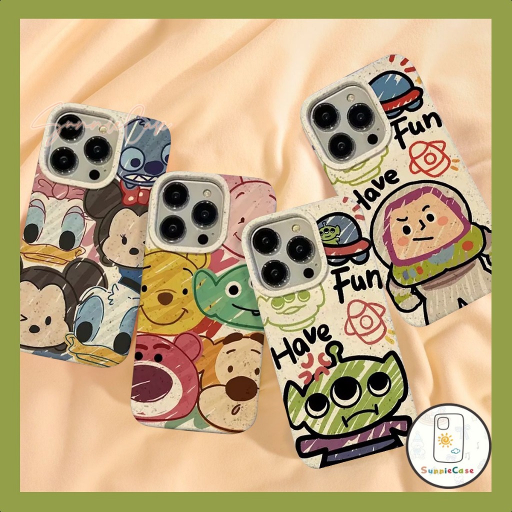 การ์ตูนดิสนีย์สัตว์ล็อตโต้ Mickey Minie กรณีย่อยสลายได้นุ่ม iPhone 11 15 12 14 13 Pro Max 8 6s 7 6 Plus X XR XS Max SE
