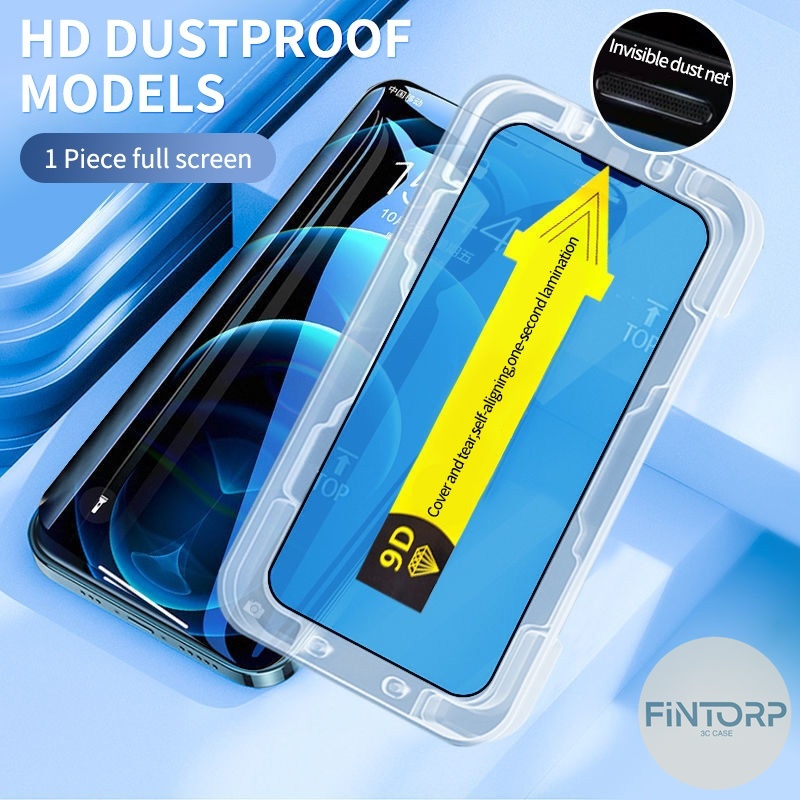 9H รุ่นใหม่ ฟิล์มกระจก สำหรับ iPhone 17 Air เต็มจอแบบเคส 11 13 14 16 15 12 Pro Max XR 7 8 Plus X XS ล้างฟิล์มครอบคลุมทั