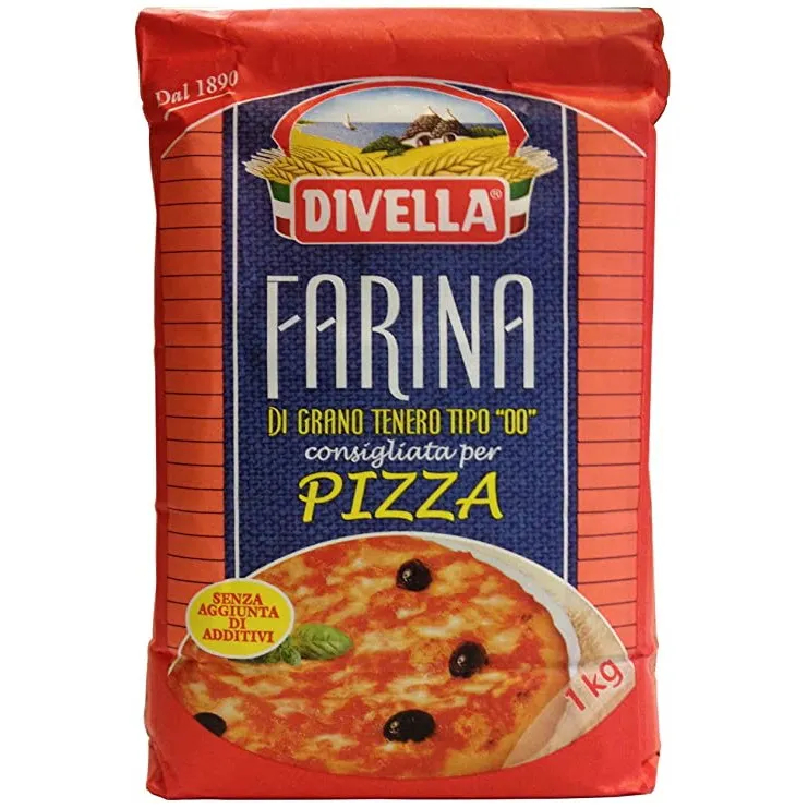 ดีเวลล่า แป้งพิซซ่า ฟาริน่า 1 กิโลกรัม - Pizza Flour Farina 1Kg Divella brand