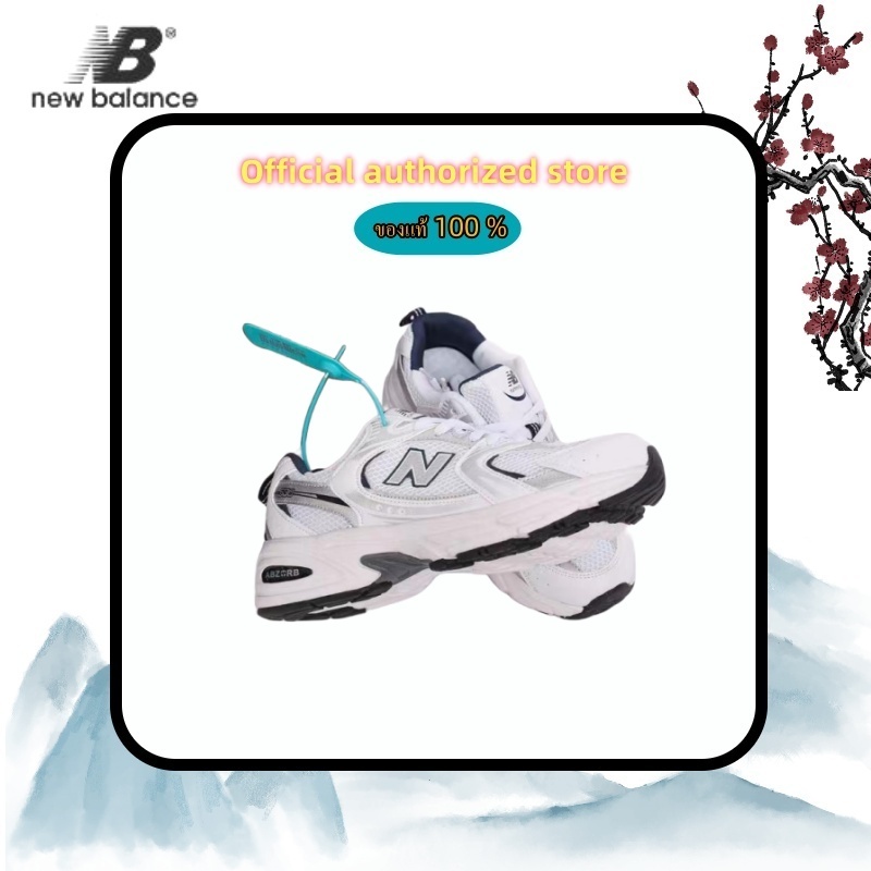 New Balance 530 สีเงิน ของแท้%จากเกาหลี Sports shoes for students-223656