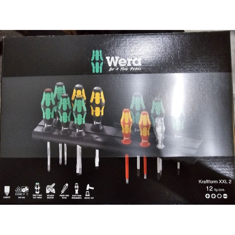ชุดไขควง Kraftform XXL 2 Code Nr.:05051010011 Wera #wera #ชุดไขควง #Kraftform XXL 2