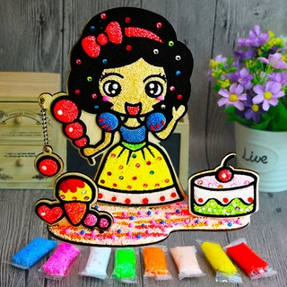 พร้อมส่ง ดินโฟม wooden foam clay กระดานแปะเม็ดโฟม diy ระบายสีแผ่นไม้ ดินปั้น ของเล่นเสริมพัฒนาการ