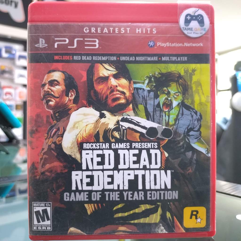 (ภาษาอังกฤษ) มือ2 PS3 Red Dead Redemption Game of the Year Edition เกมPS3 แผ่นPS3 มือสอง Red Dead Undead Nightmare