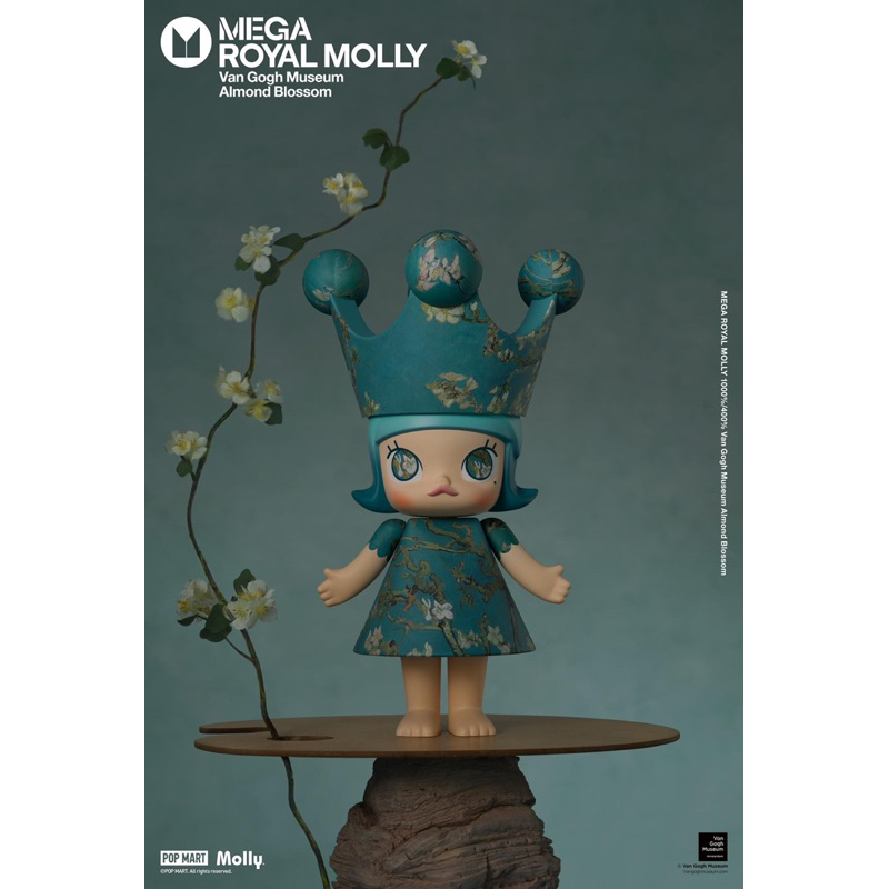 [พร้อมส่ง]👑MEGA Royal Molly Van Gogh 1000% ของแท้💯 มอลลี่แวนโก๊ะ มงกุฎมอลลี่ ฟิกเกอร์ โมเดล Art Toy ของเล่นของสะสม