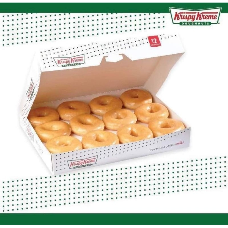 Krispy kream original 12ชิ้น (ส่งวันเว้นวัน)