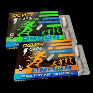 [ 10 เม็ด ] DEVER CAPS เกลือแร่ชนิดเม็ดแคปซูล ชดเชยการเสียเกลือแร่ ลดการเกิดตะคริวขณะเล่นกีฬา