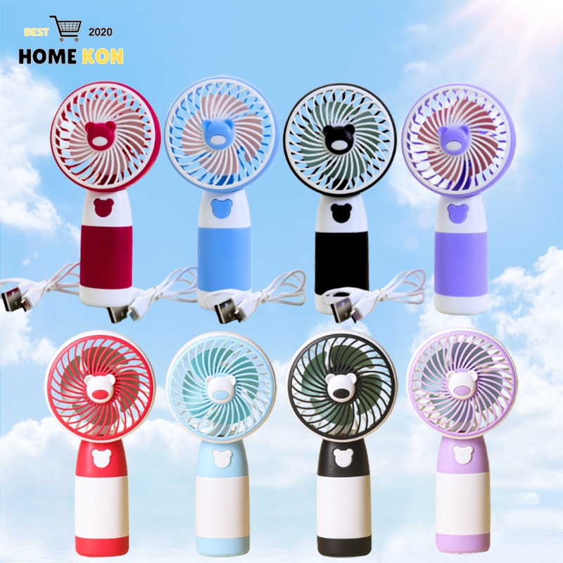 พร้อมส่งในไทย พัดลมมือถือ พัดลมมินิน้อง mini usb Fan รุ่นใหม่สีสันสดใส พกพาสะดวก มีสายชาร์จ