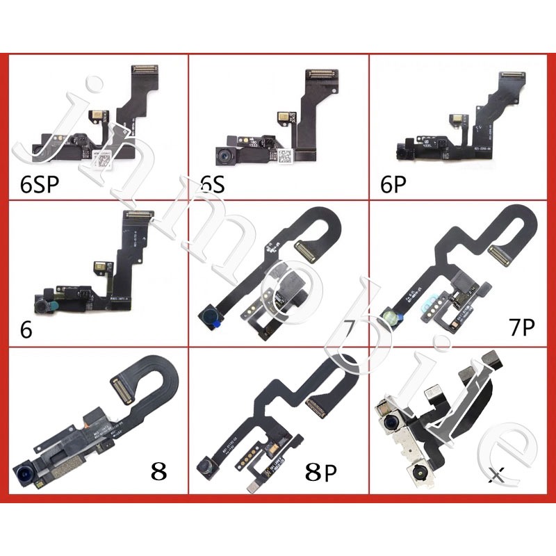 สายริบบิ้นกล้องด้านหน้าใช้สำหรับ i6 6P 6S 6SP 7 7P 8 8P X XS XR XS XSM 11 11P 11PM