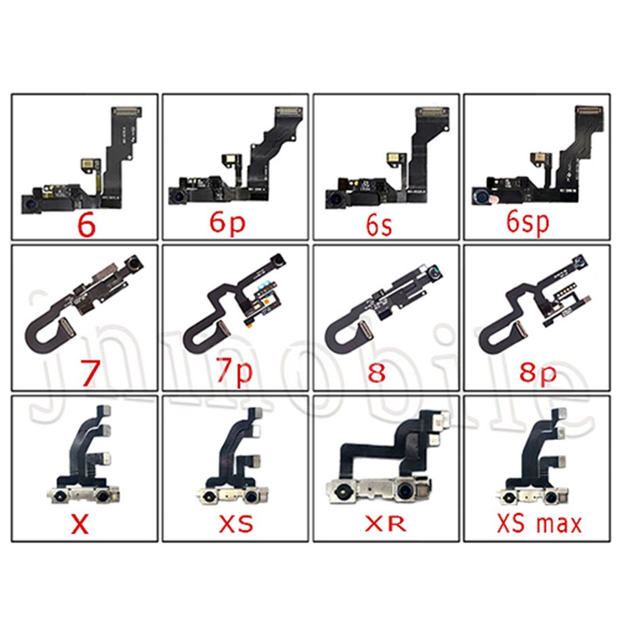 สายริบบิ้นกล้องด้านหน้าใช้สำหรับ i6 6P 6S 6SP 7 7P 8 8P X XS XR XS XSM 11 11P 11PM