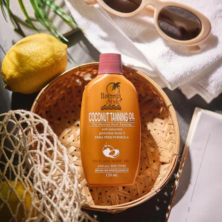 Hawaiian Style Coconut Tanning Oil บอดี้ออยล์อาบแดดฮาวายเอียนสไตล์โคโคนัทออย SPF2 น้ำมันออยล์มะพร้าวทาอาบแดดผิวแทนน้ำตาล