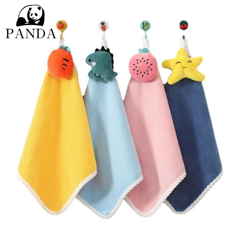 🔥จัดส่งจากประเทศไทย🔥ผ้าขนหนูนุ่ม ผ้าขนหนู ผ้าฟลีซ แบบหนา ดูดซับน้ําได้ดี ลายการ์ตูน สําหรับเช็ดจาน ใช้ในครัว