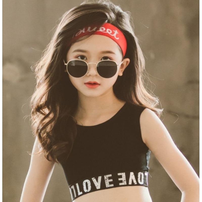 เสื้อครอปเด็ก เสื้อกล้ามแขนกุดเด็กผู้หญิง