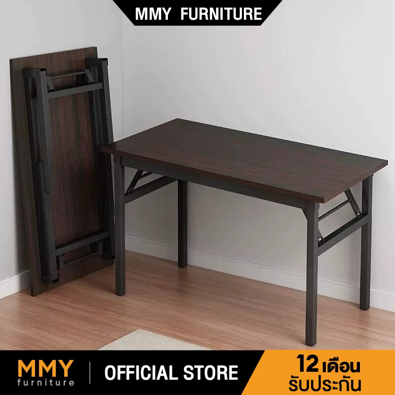 [ชำรุดพร้อมชดเชย] 2ชั้น 100/120cm โต๊ะคอมพิวเตอร์พับได้