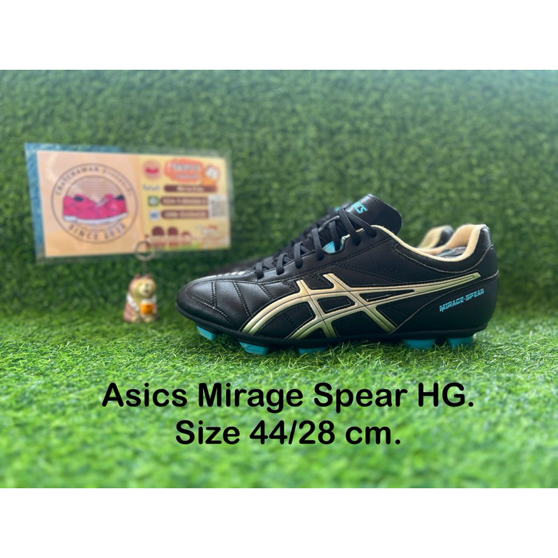 Asics Mirage Spear HG. Size 44/28 cm. #รองเท้ามือสอง #รองเท้าฟุตบอล #รองเท้าสตั๊ด #สตั๊ดตัวท็อป