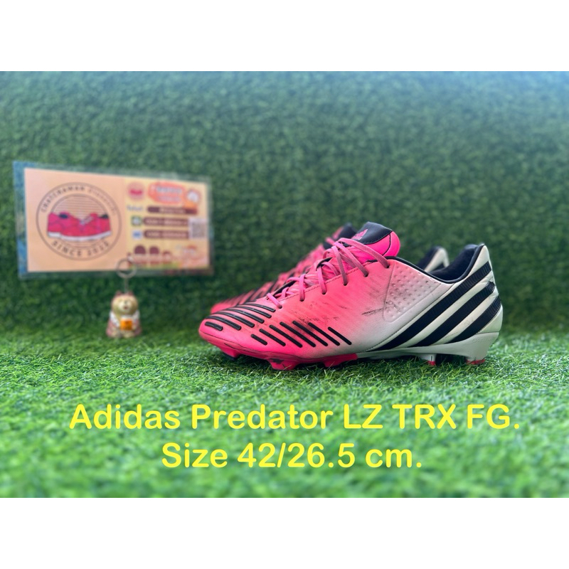 Adidas Predator LZ TRX FG. Size 42/26.5 cm. #รองเท้ามือสอง #รองเท้าฟุตบอล #รองเท้าสตั๊ด #สตั๊ดตัวท็อป