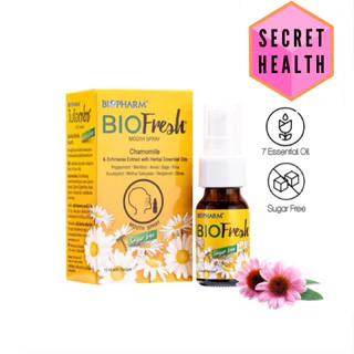 BIOPHARM BIOfresh Mouth Spray ((สเปรย์พ่นคอ)) สารสกัดสมุนไพรธรรมชาติ